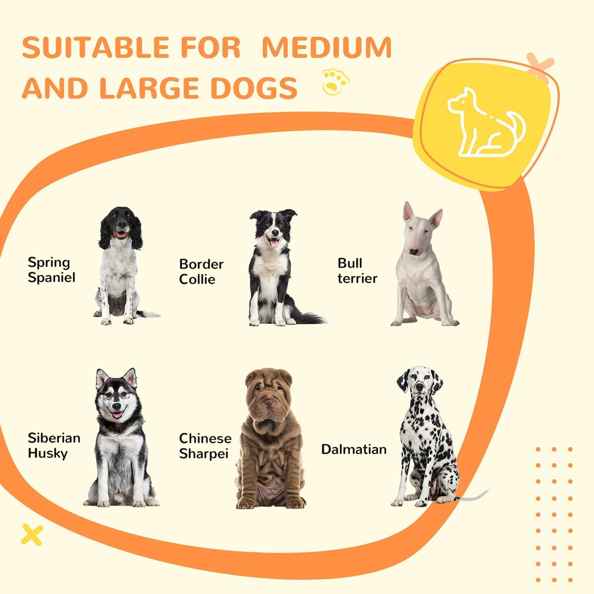 Dog Crate Side End Table Indoor with Soft Cushion, Double Doors, for Medium Large Dogs - Prioka