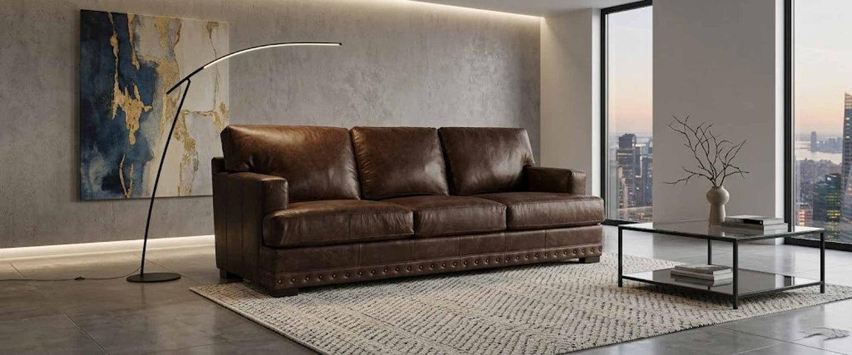 Dolce Leather Sofa - Prioka