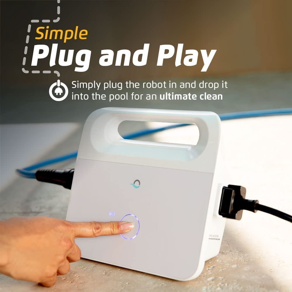 Dolphin Proteus DX5i Wi-Fi Robotic Pool Cleaner with Waterline Scrubber – For Pools up to 50 ft - Prioka