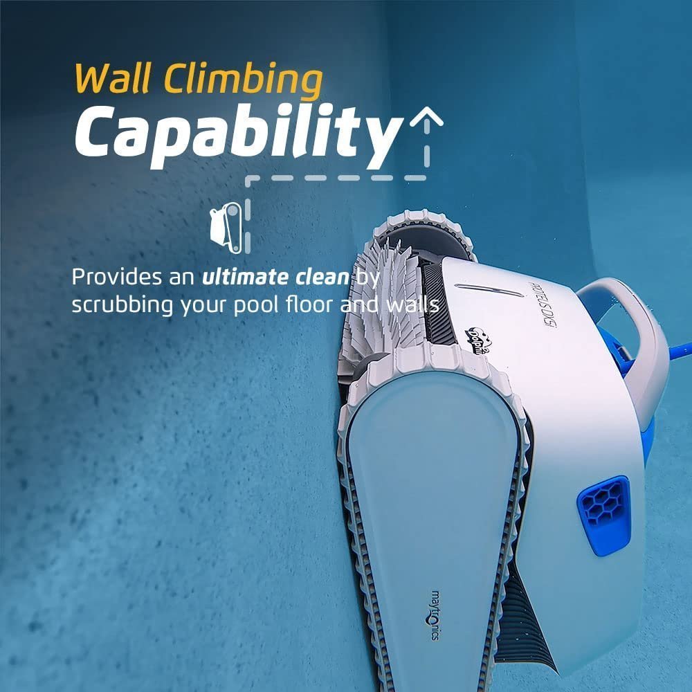 Dolphin Proteus DX5i Wi-Fi Robotic Pool Cleaner with Waterline Scrubber – For Pools up to 50 ft - Prioka