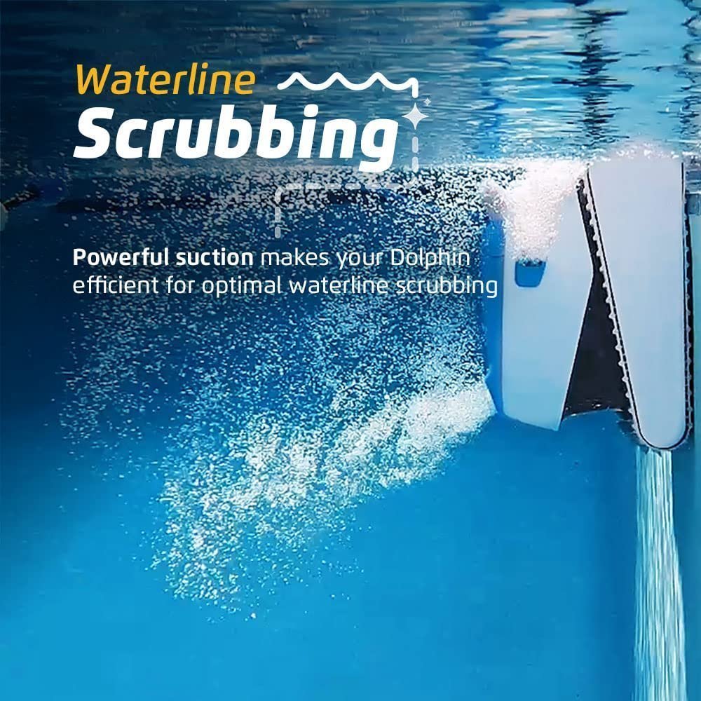 Dolphin Proteus DX5i Wi-Fi Robotic Pool Cleaner with Waterline Scrubber – For Pools up to 50 ft - Prioka