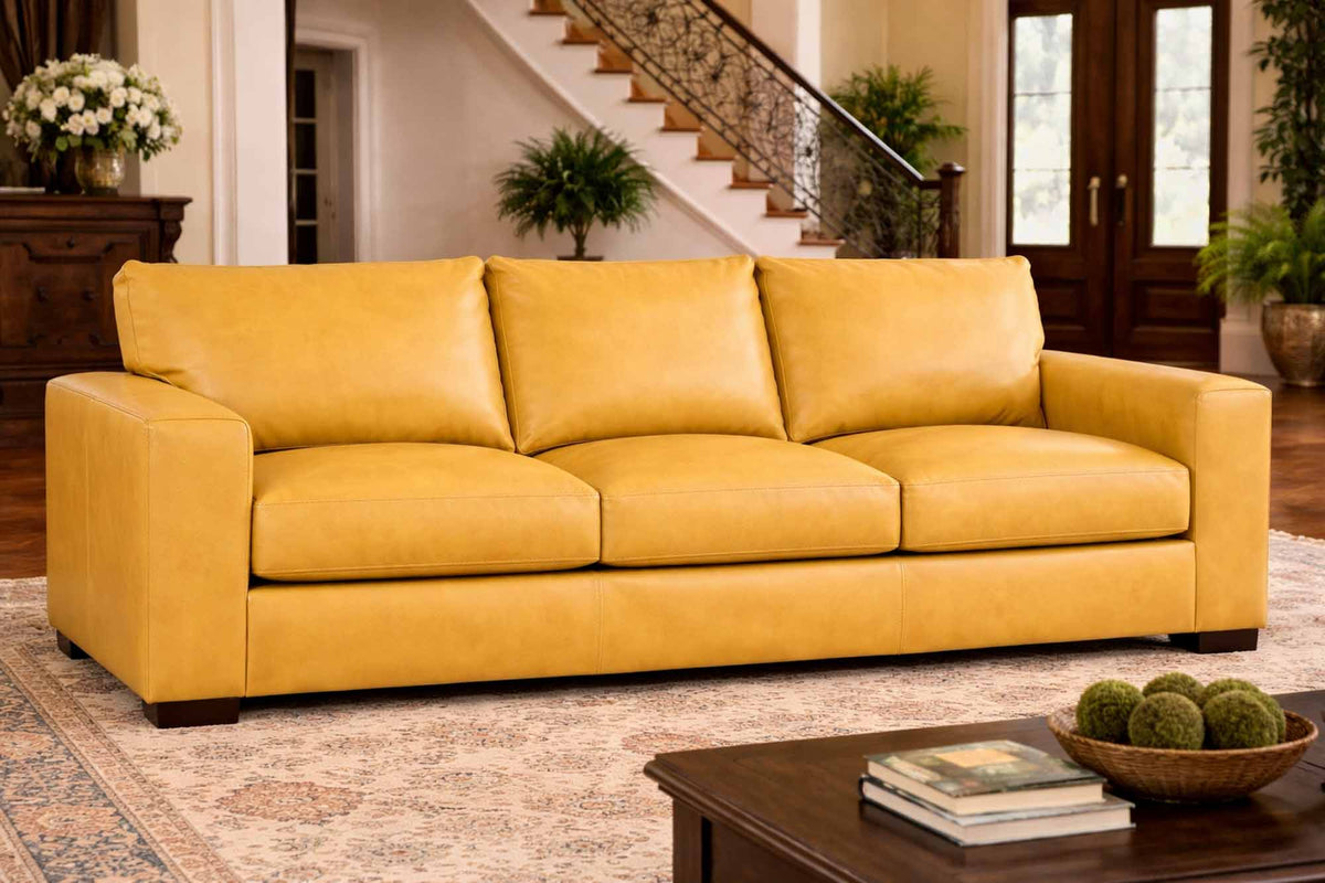 Donovan Leather Sofa - Prioka