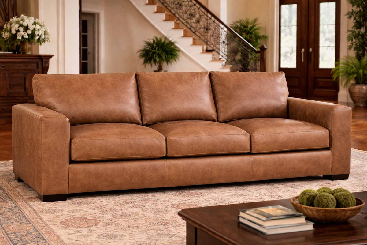 Donovan Leather Sofa - Prioka