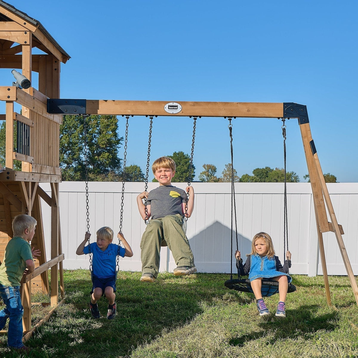 Dover Bay Swing Set with Tube Slide - Prioka
