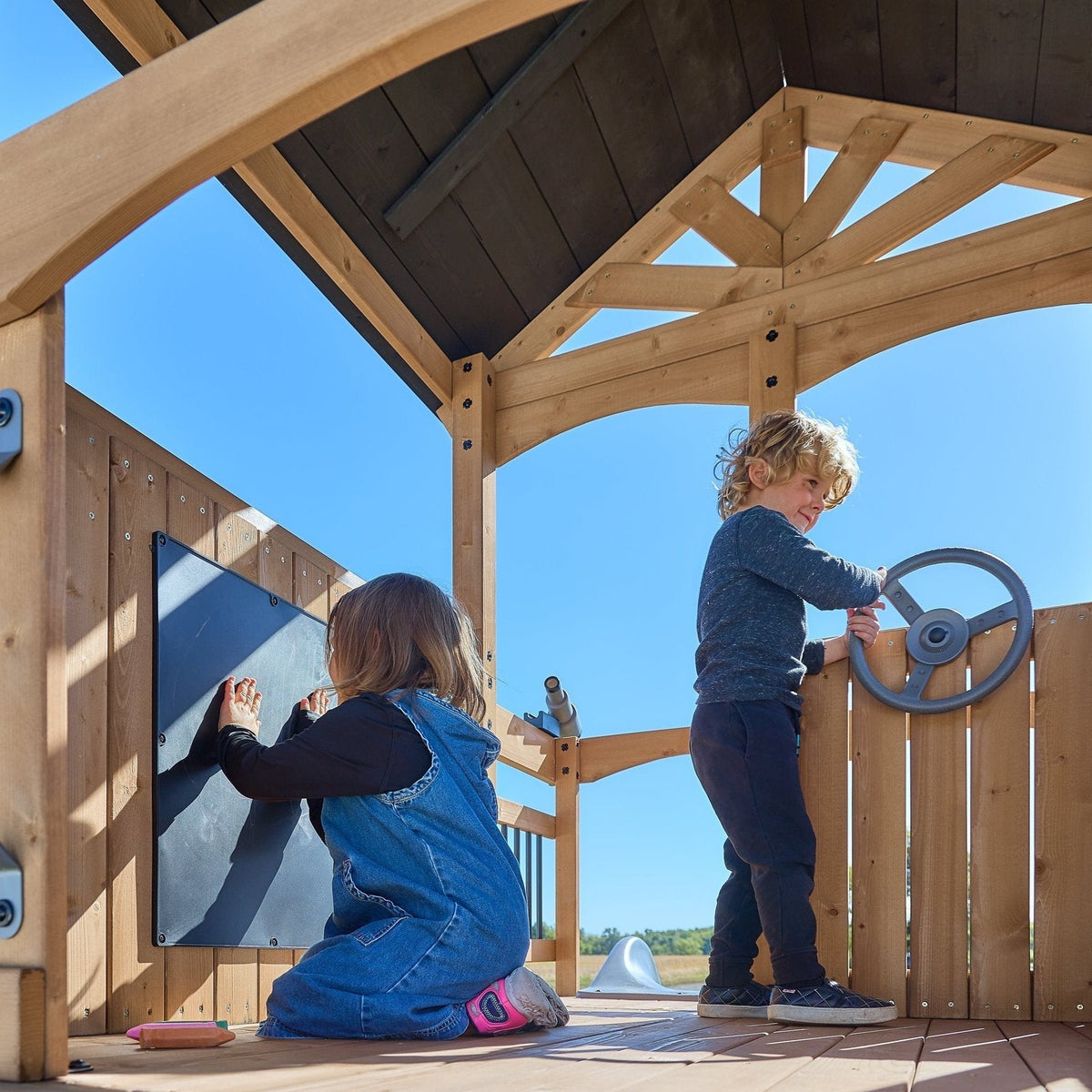 Dover Bay Swing Set with Tube Slide - Prioka