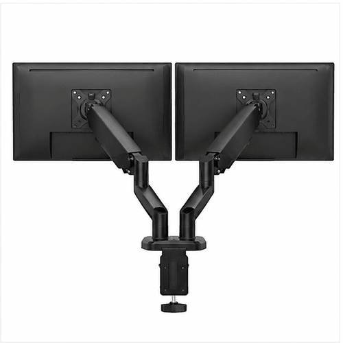Dual Monitor Stand Adjustable Gas Spring Arm Desk Mount with VESA Bracket - Prioka