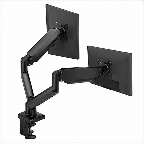 Dual Monitor Stand Adjustable Gas Spring Arm Desk Mount with VESA Bracket - Prioka