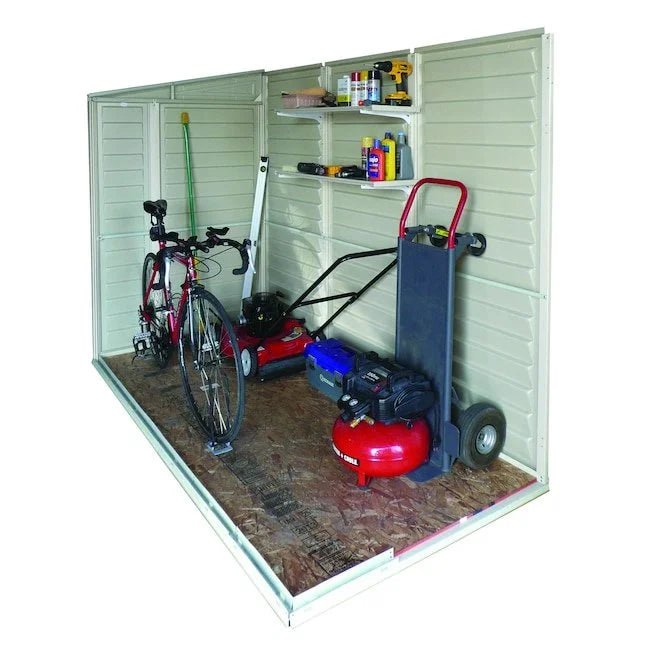 DuraMax Building Products 4-ft x 8-ft Sidemate Off-white Lean-to Vinyl Storage Sheds - Prioka