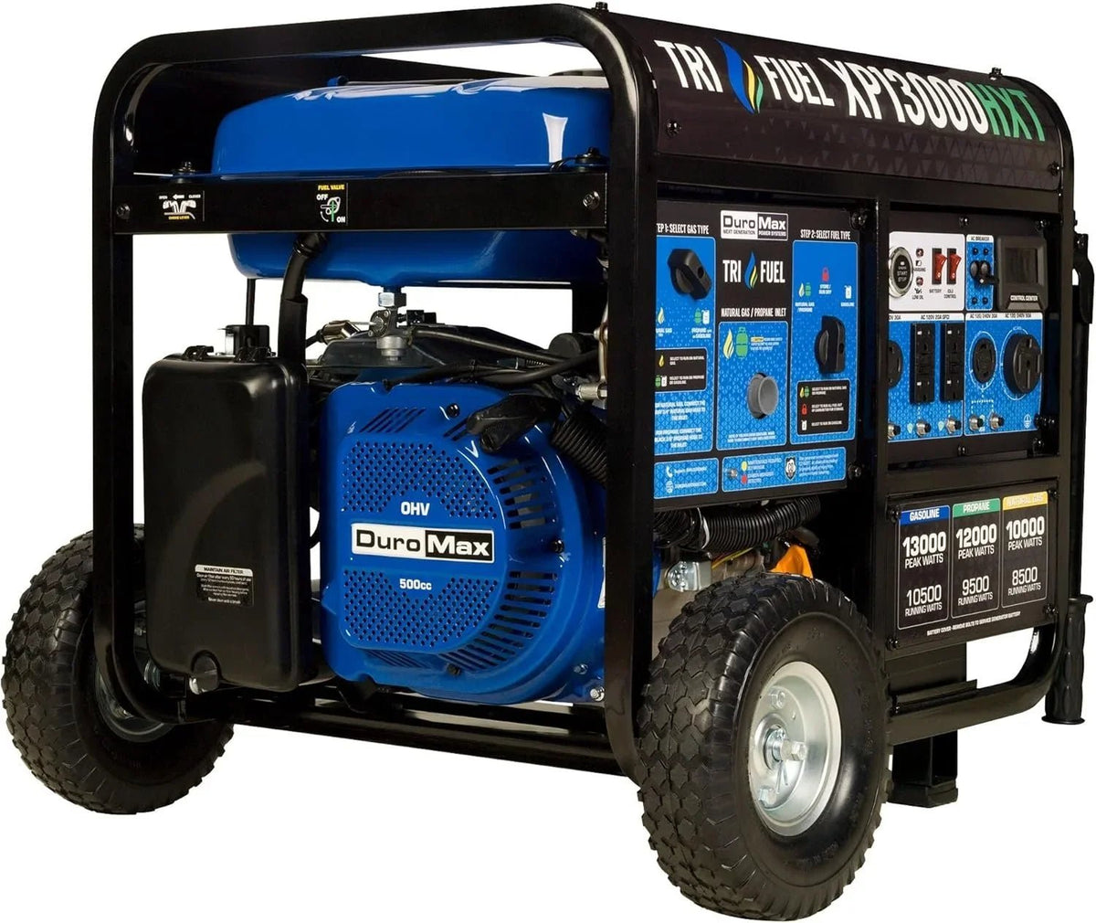 DuroMax 13,000 Watt Tri Fuel Portables HXT Generators XP13000HXT - Prioka
