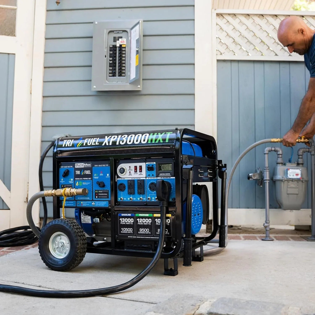 DuroMax 13,000 Watt Tri Fuel Portables HXT Generators XP13000HXT - Prioka