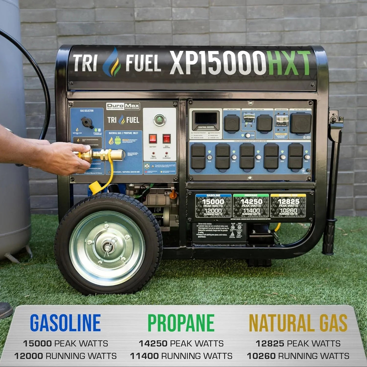 DuroMax 15,000-Watt Tri-Fuel Portables Generators XP15000HXT - Prioka