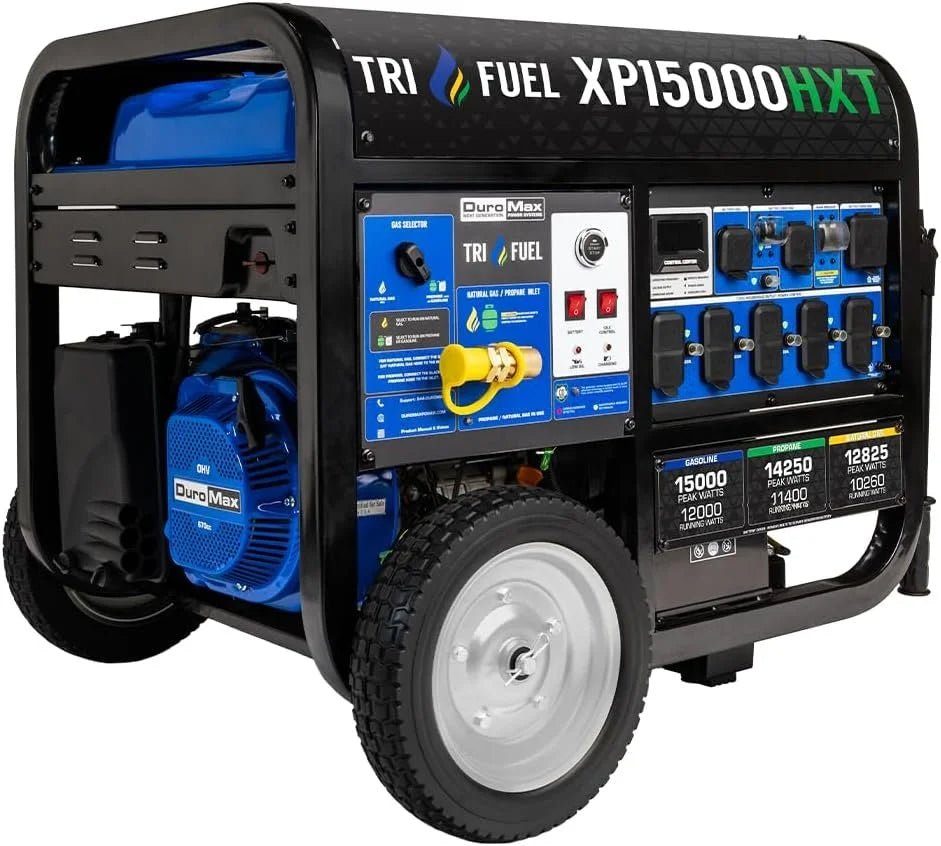 DuroMax 15,000-Watt Tri-Fuel Portables Generators XP15000HXT - Prioka