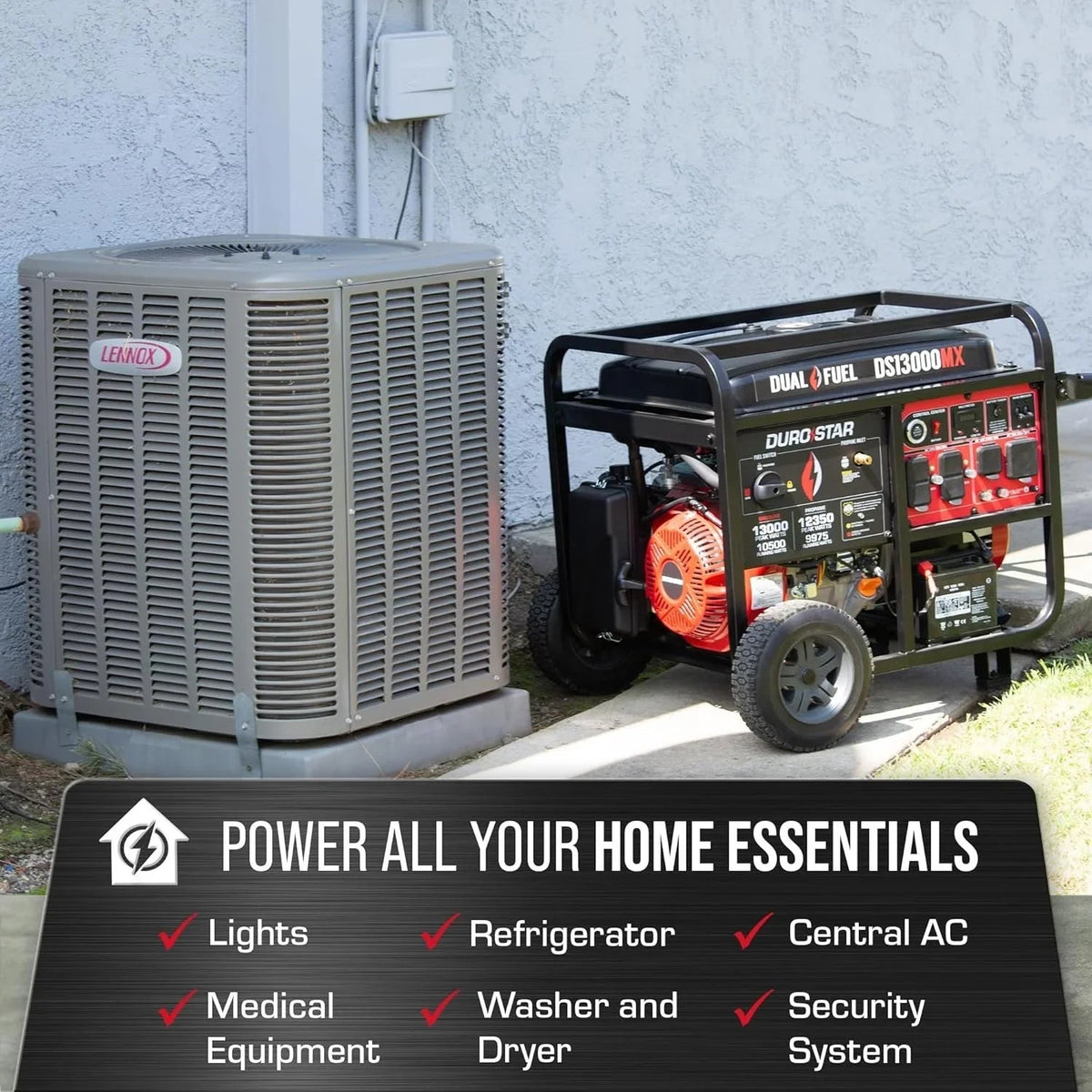 DuroMax DS13000MX Dual Fuel Portable Generators. - Prioka