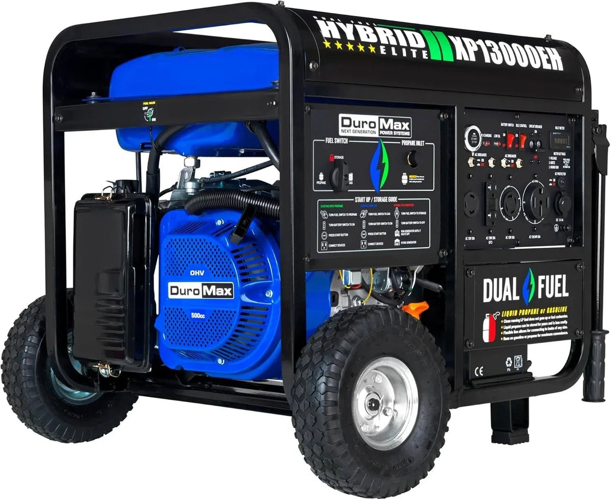 DuroMax XP13000EH 13,000 Watt Dual Fuel Portable Generators. - Prioka