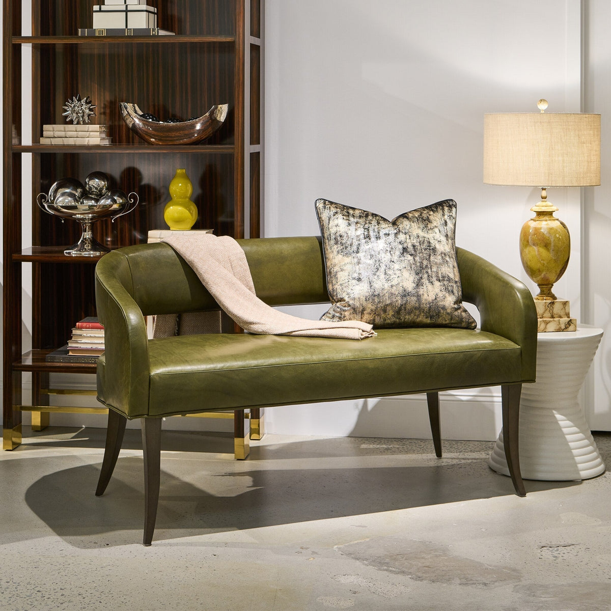 Dustin Leather Bench - Prioka