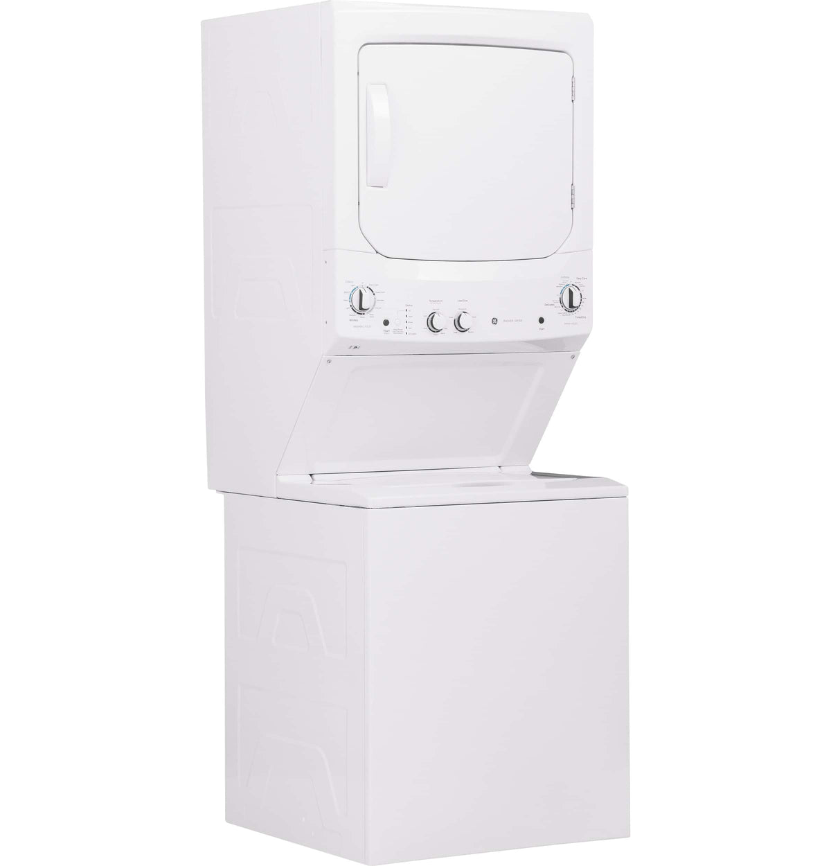GE – 3.8 Cu. Ft. Top Load Washer and 5.9 Cu. Ft. Electric Dryer Laundry Center with Long Vent Drying – White