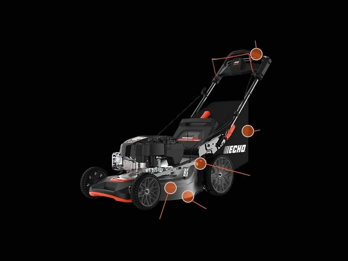 ECHO LM-2119SP 21-inch 190cc Gas Self-Propelled 3-in-1 Lawn Mower - Prioka