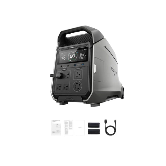 EcoFlow DELTA Pro 3 Portable Power Stations | 4096Wh | 4000W | 2600W Solar Inputs - Prioka