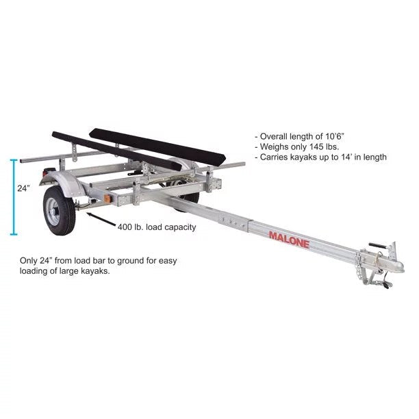 EcoLight Kayak Trailer For One - Prioka