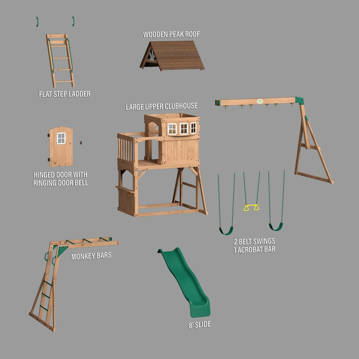 Edgewood Swing Set - Prioka