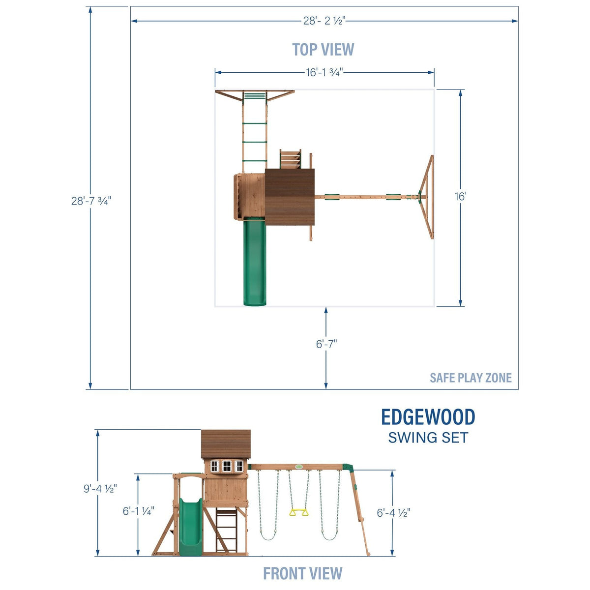 Edgewood Swing Set - Prioka