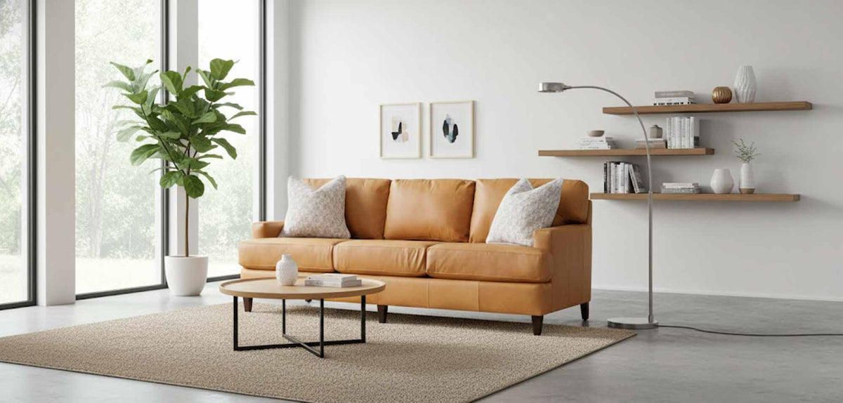Effie Leather Sofa - Prioka