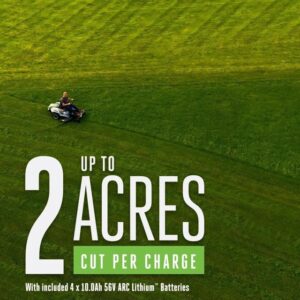 EGO Power 42 Inch 56 Volt Lithium Battery Zero Turn Riding Mower (Charger Included) - Prioka