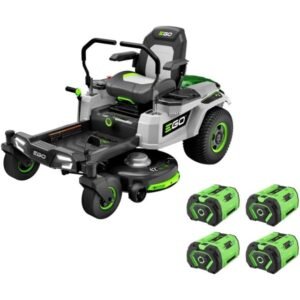 EGO Power 42 Inch 56 Volt Lithium Battery Zero Turn Riding Mower (Charger Included) - Prioka