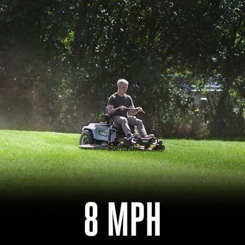 EGO Power+ Electric Riding Lawn Mower, 52″ Deck with Zero Turn Radius, Includes (6) 56V 12.0Ah Batteries and Chargers – ZT5207L - Prioka