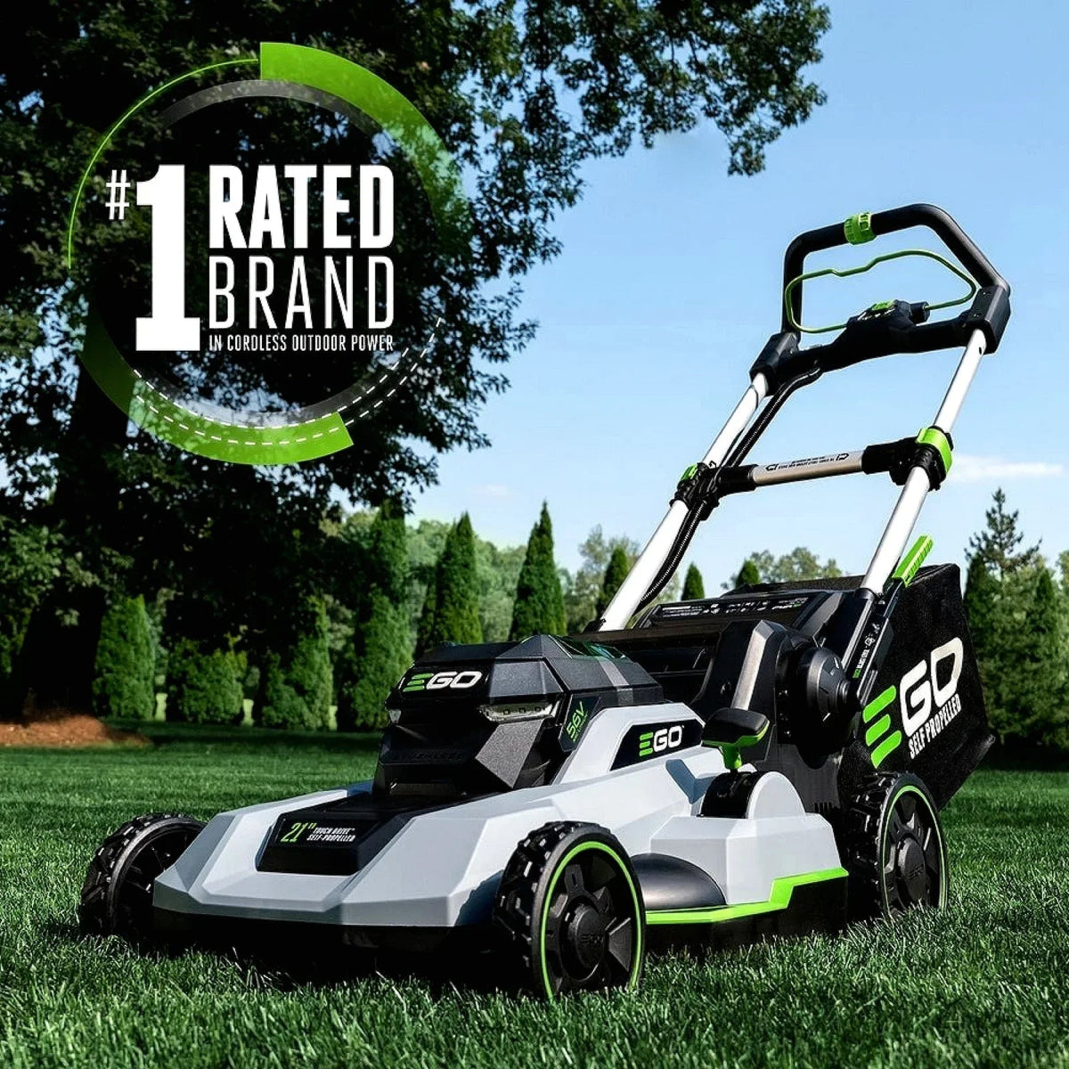EGO POWER+ LM2125SP 21″ Self-Propelled Touch Drive Cordless Lawn Mower Kit - Prioka
