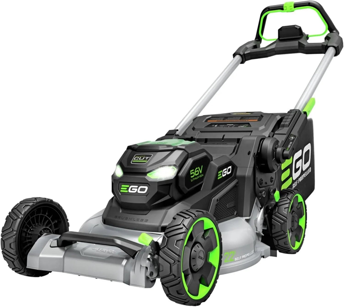 EGO Power+ LM2200SP 22″ Aluminum Deck Select Cut Self-Propelled Lawn Mowers. - Prioka