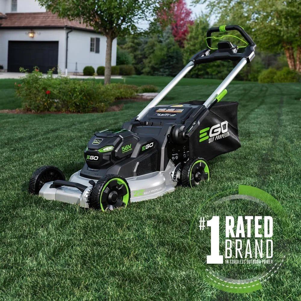 EGO Power+ LM2200SP 22″ Aluminum Deck Select Cut Self-Propelled Lawn Mowers. - Prioka
