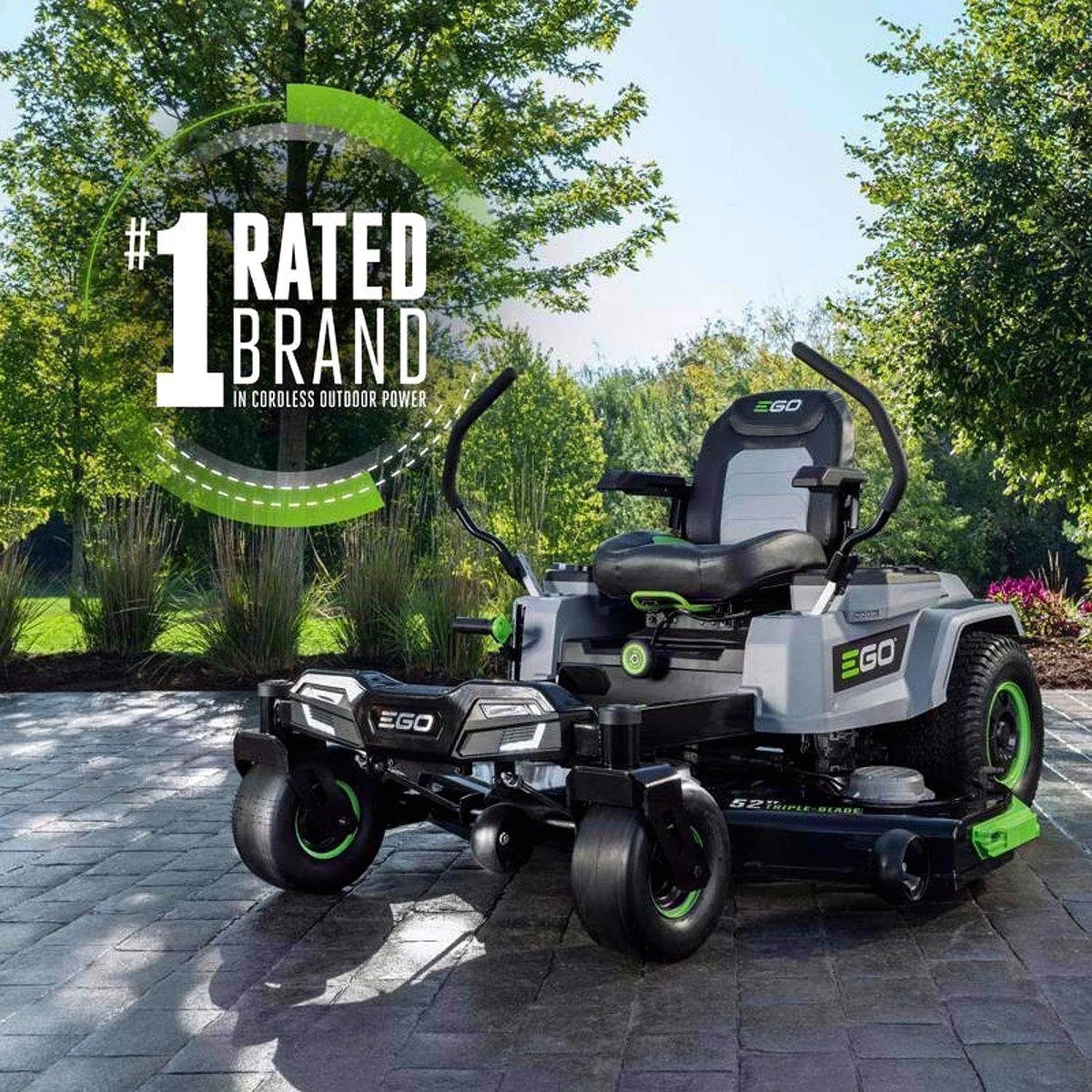 EGO Power+ Z6 ZT5207L 52-Inch 56V Battery Zero Turn Riding Mower Kit with Six 12.0 Ah Batteries - Prioka