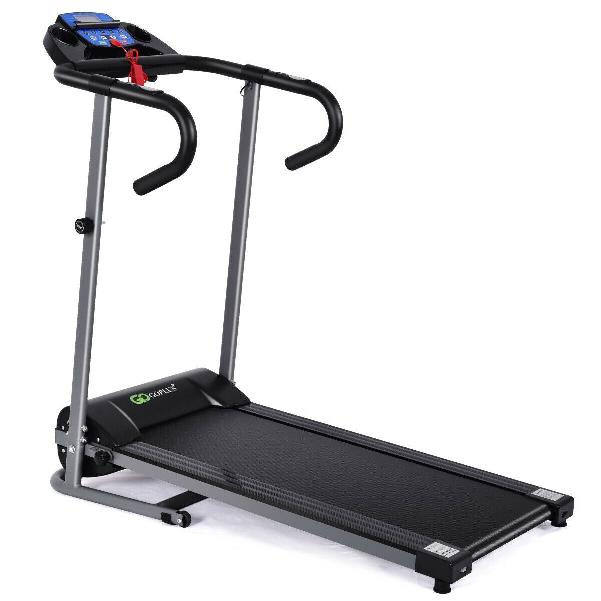 Electric Folding Treadmill with LCD Display and Heart Rate Sensor - Prioka