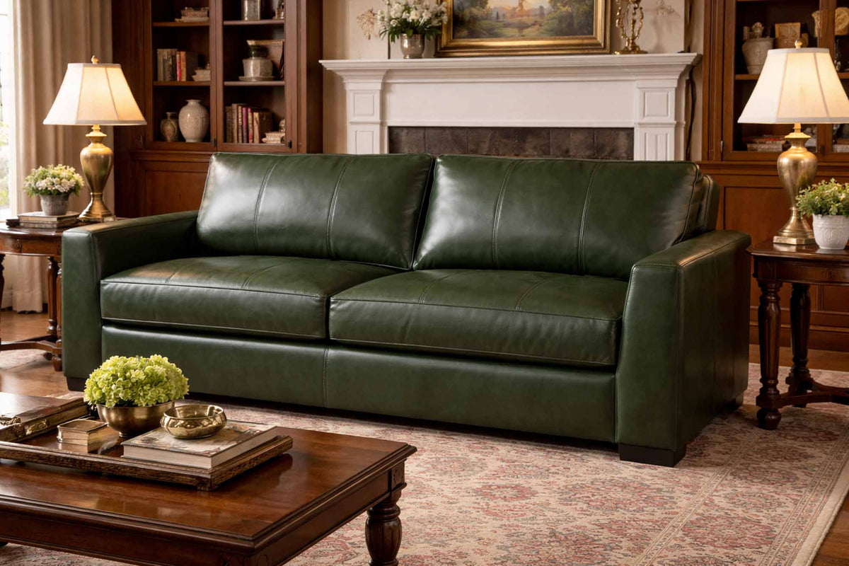 Eliana Leather Sofa - Prioka