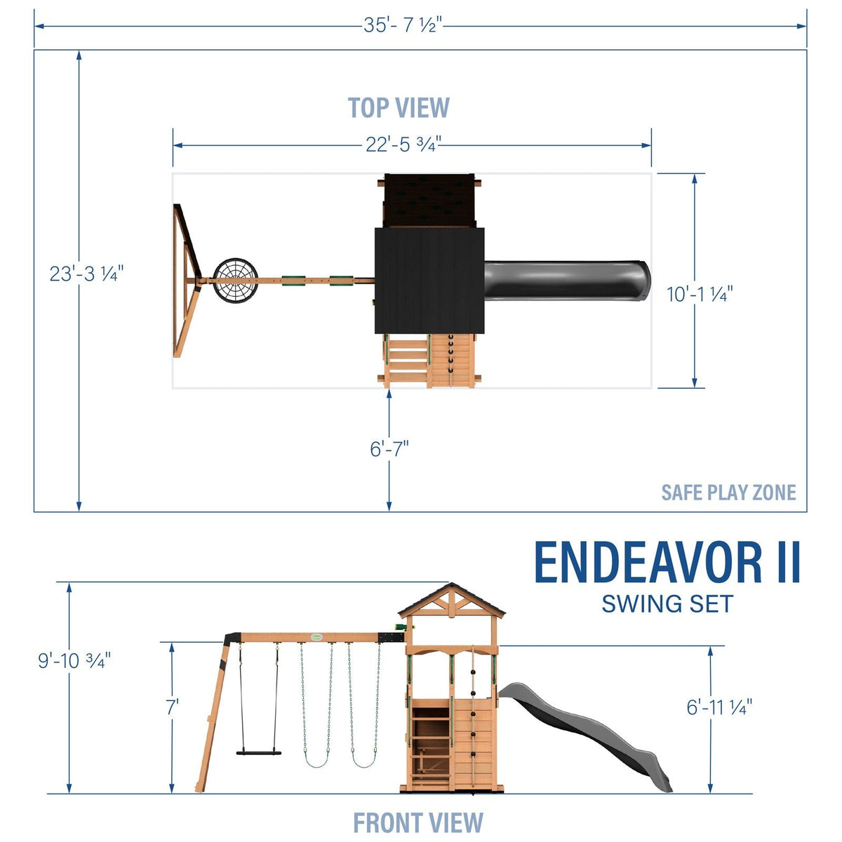 Endeavor II Swing Set - Prioka