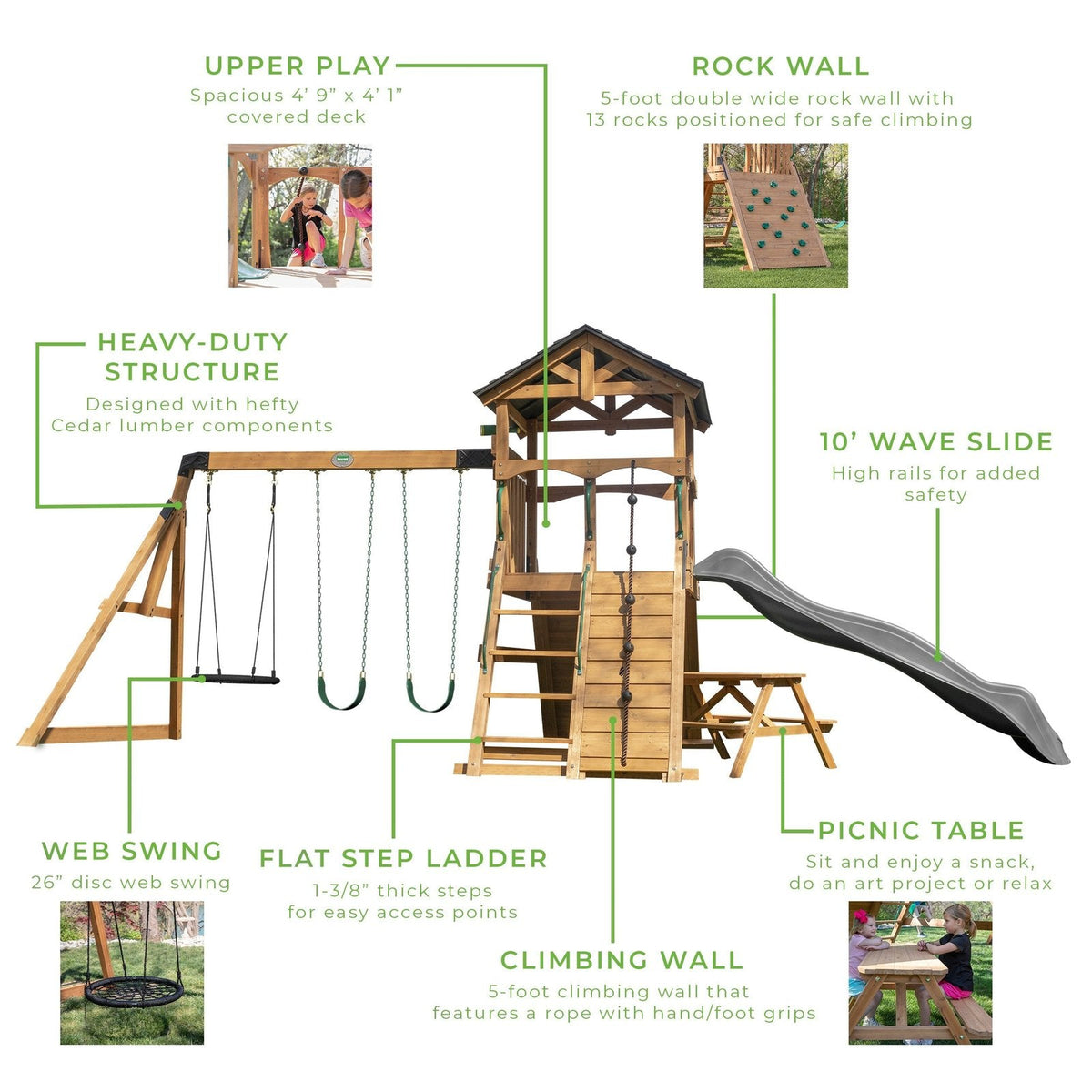 Endeavor II Swing Set - Prioka