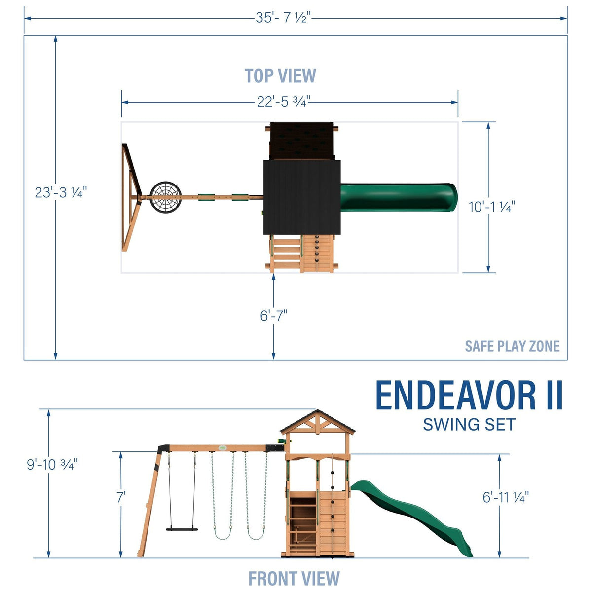 Endeavor II Swing Set - Prioka