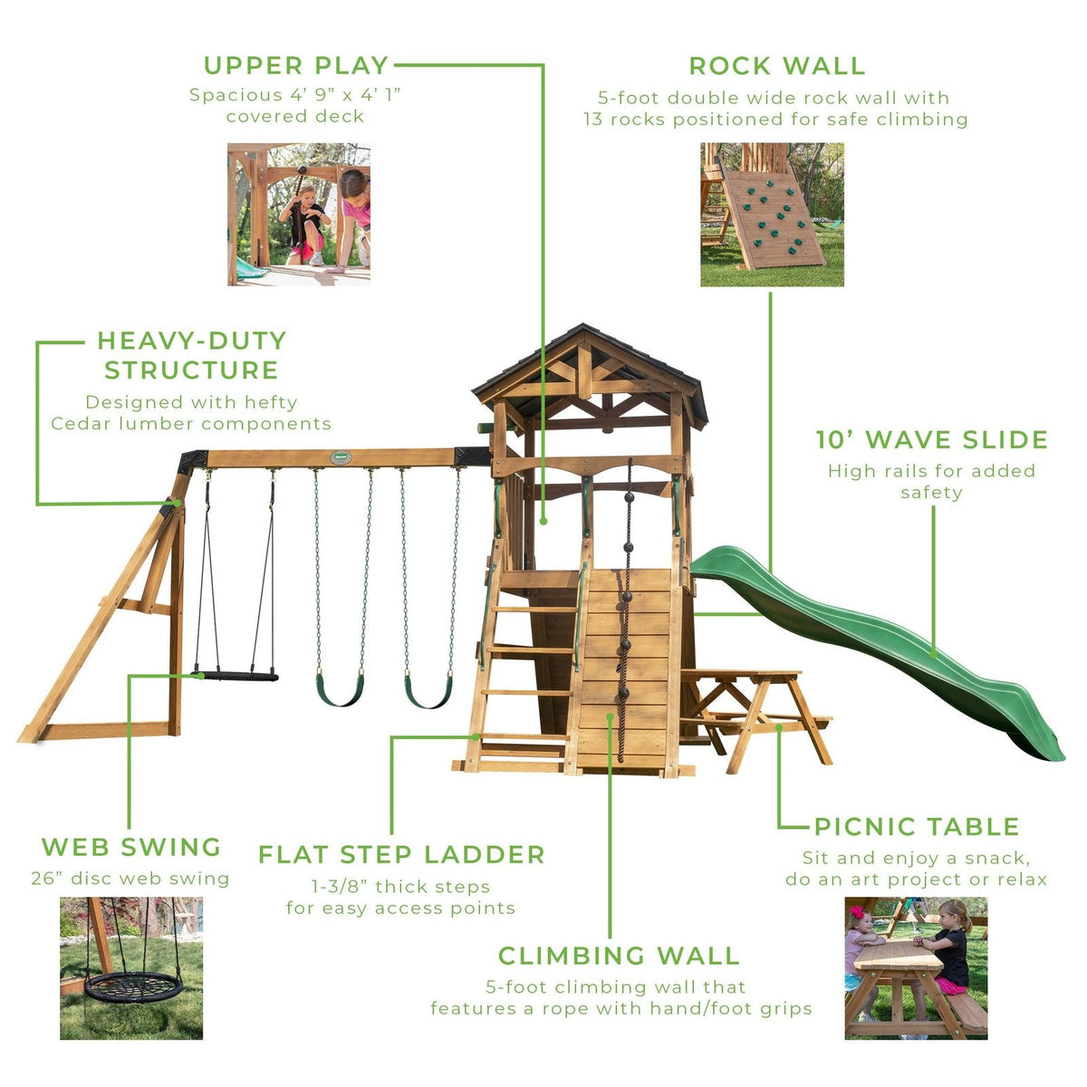 Endeavor II Swing Set - Prioka