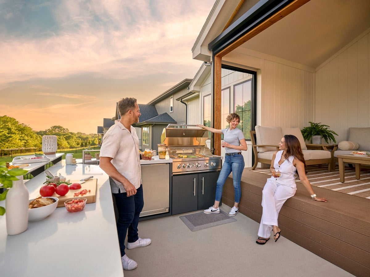 Emory Corner Outdoor Kitchen Island and Bar – Right