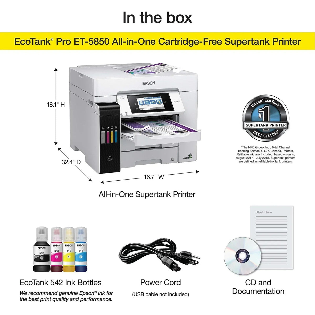 Epson EcoTank Pro ET-5850 Color Lasers - Prioka