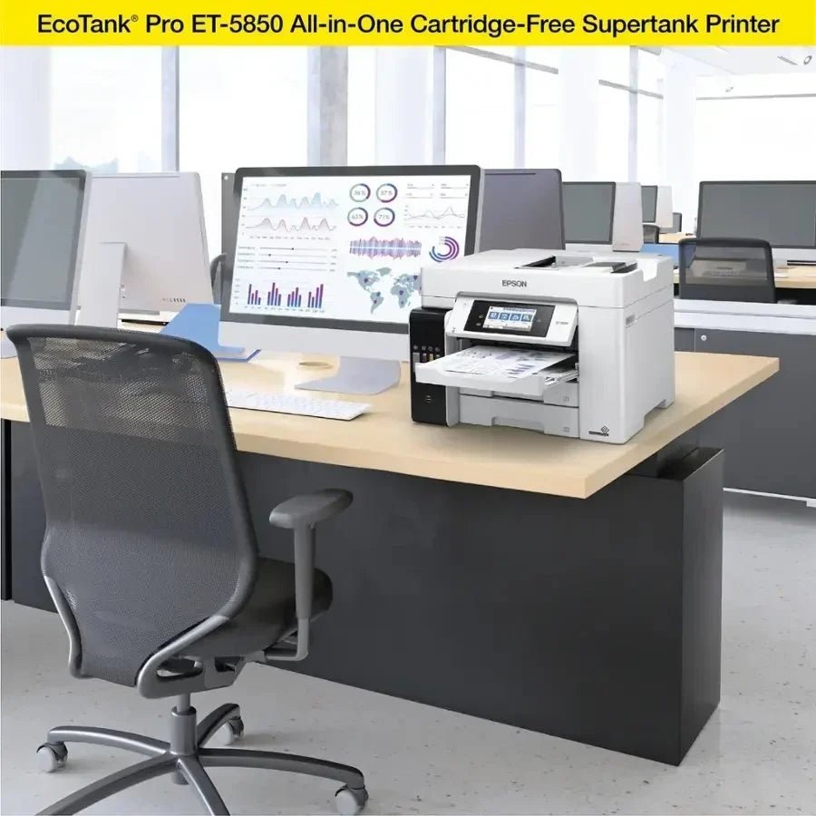 Epson EcoTank Pro ET-5850 Wireless Color All-in-One Supertanks Printer C11CJ29201 - Prioka