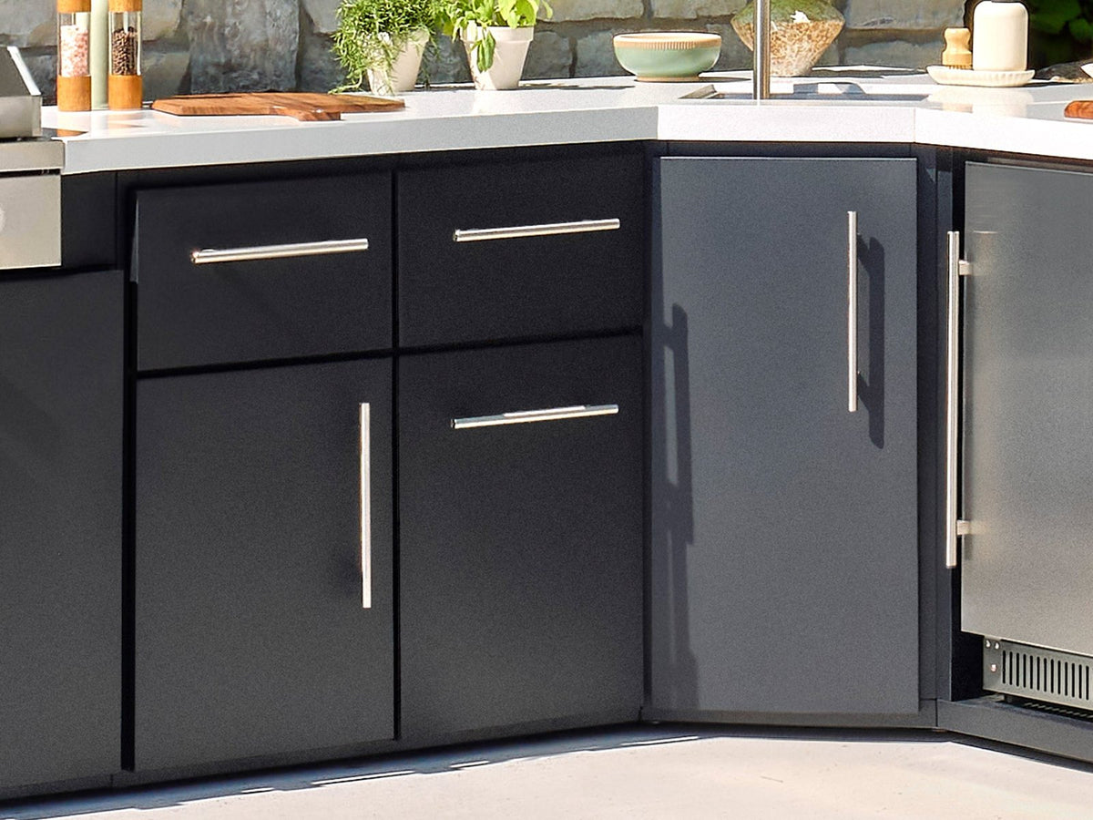 Emory Corner Outdoor Kitchen Island – Combo