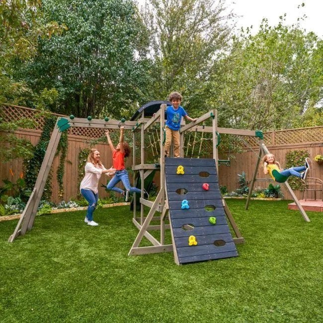 KidKraft Gladiator Quest Swing Set Gray