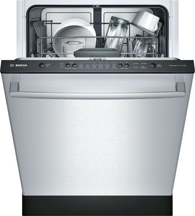 GE – 24″ Front Control Built-In Tub Dishwasher with 3rd Rack, Sanitize Cycle and 47 dBA – Stainless Steel