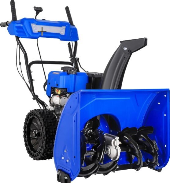 BILT HARD 24″ Self-Propelled Gas Snow Blower, 209cc Engine, Electric Start, LED Headlight