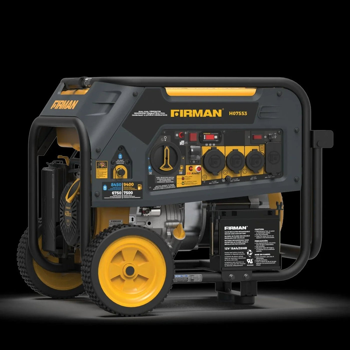 Firman H07553 7500/9400W Dual Fuel Generators. - Prioka