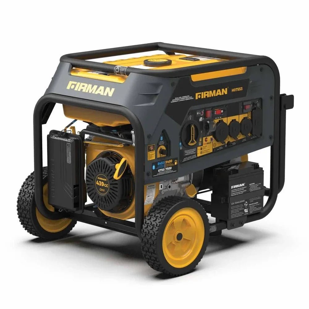 Firman H07553 7500W/9400W Dual Fuel Portable Generators. - Prioka