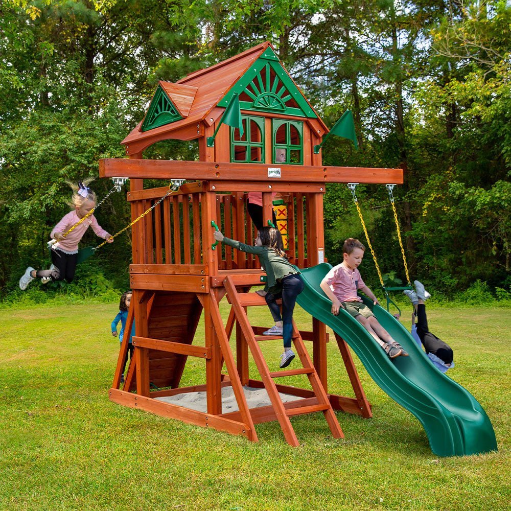 Five Star II Space Saver Swing Set for Kids - Prioka