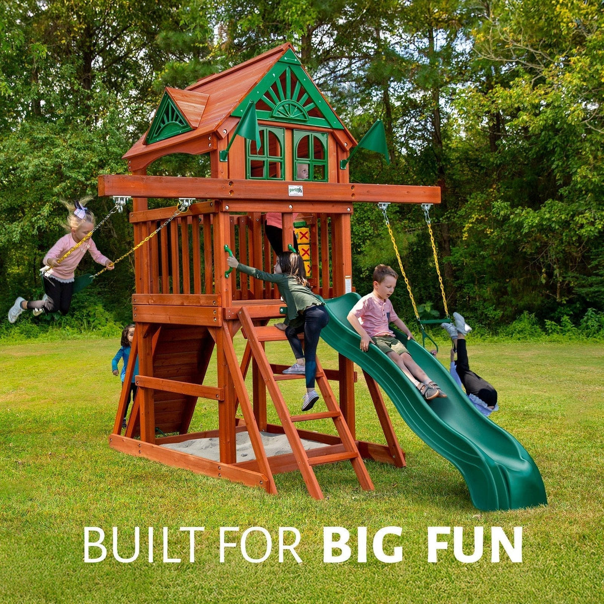 Five Star II Space Saver Swing Set for Kids - Prioka